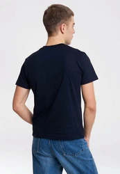 LOGOSHIRT T-Shirt Columbo Dunkelblau/Blau/Hellblau