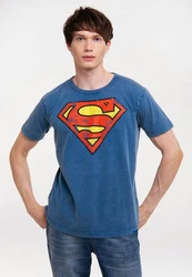 LOGOSHIRT T-Shirt DC Comics Superman Hellblau/Blau