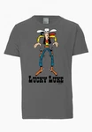 LOGOSHIRT T-Shirt Lucky Luke Retro Hellblau/Rot/Grau/Schwarz/Dunkelgrau