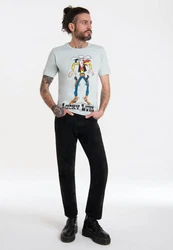 LOGOSHIRT T-Shirt Lucky Luke Retro Hellblau/Türkis