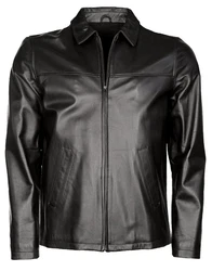 JCC Lederjacke Luca Schwarz/Creme/Grau/Dunkelgrau