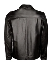 JCC Lederjacke Luca Schwarz/Creme/Grau/Dunkelgrau