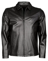 JCC Lederjacke Luca Schwarz/Creme/Grau/Dunkelgrau