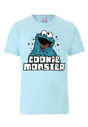 LOGOSHIRT T-Shirt Sesamstrasse Krmelmonster Grün/Hellblau/Blau