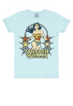 LOGOSHIRT T-Shirt Wonder Woman Blau/Hellblau