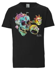 T-Shirt Rick & Morty - Eyeball Skull mit lizenziertem Print
