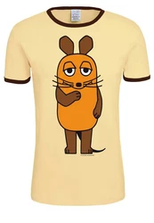 LOGOSHIRT T-Shirt Die Sendung mit der Maus Gelb/Creme/Braun