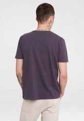 LOGOSHIRT T-Shirt Superman Dunkelgrau/Grau/Lila/Rosa/Hellgrau