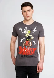 LOGOSHIRT T-Shirt Asterix Le Gaulois Grau/Rosa/Grün/Orange/Rot/Hellgrau