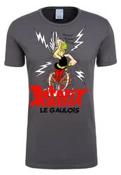 LOGOSHIRT T-Shirt Asterix Le Gaulois Grau/Rosa/Grün/Orange/Rot/Hellgrau