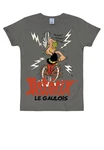 LOGOSHIRT T-Shirt Asterix Le Gaulois Grau/Rosa/Grün/Orange/Rot/Hellgrau
