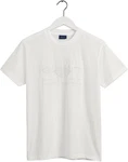 GANT Herren T-Shirt REG ARCHIVE SHIELD EMB Weiß
