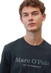 Marc O'Polo T-Shirt (GOTS) Khaki/Beige/Dunkelblau