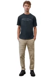Marc O'Polo T-Shirt (GOTS) Khaki/Beige/Dunkelblau