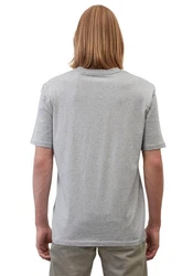 Marc O'Polo T-Shirt Logo-T-Shirt Hellgrau/Grau/Khaki/Beige