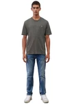 Marc O'Polo T-Shirt Logo-T-Shirt Khaki/Dunkelgrün