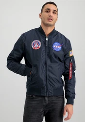Alpha Industries Bomberjacke MA-1 TT NASA Reversible II Blau