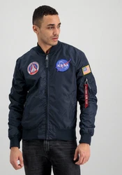 Alpha Industries Bomberjacke MA-1 TT NASA Reversible II Blau