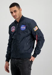 Alpha Industries Bomberjacke MA-1 TT NASA Reversible II Blau
