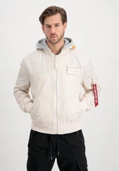 Alpha Industries Bomberjacke MA-1 TT Hood Custom Beige/Khaki/Gelb
