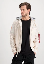 Alpha Industries Bomberjacke MA-1 TT Hood Custom Beige/Khaki/Gelb