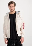 Alpha Industries Bomberjacke MA-1 TT Hood Custom Beige/Khaki/Gelb