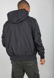 Alpha Industries Bomberjacke MA-1 LW Hooded Dunkelgrau/Hellgrau/Dunkelblau/Grau
