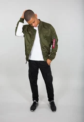 Alpha Industries Bomberjacke MA-1 TT Custom Dunkelgrün/Grün