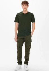 Only & Sons T-Shirt ONSMatt Dunkelgrün/Grün