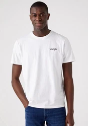 WRANGLER T-Shirt Sign Off Dunkelblau/Weiß