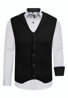 Rusty Neal Langarmhemd und Weste Schwarz Rusty Neal Langarmhemd und Weste Schwarz