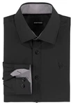 Bruno Banani Langarmhemd Schwarz/Grau/Dunkelgrau