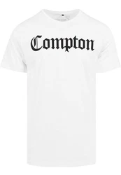 Mister Tee T-Shirt Compton Tee Weiß/Dunkelrot/Creme/Dunkelblau