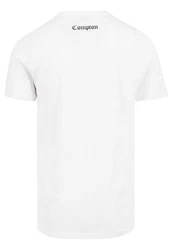 Mister Tee T-Shirt Compton Tee Weiß/Dunkelrot/Creme/Dunkelblau
