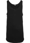 Urban Classics Long Shaped Open Edge Loose Tank Schwarz