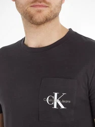 Calvin Klein Jeans T-Shirt CORE MONOGRAM POCKET SLIM TEE schwarz/weiß