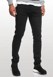 Rusty Neal Straight-Jeans MELVIN im 5-Pocket-Stil Schwarz/Dunkelgrau/Khaki