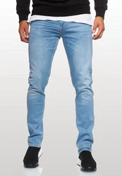 Rusty Neal Straight-Jeans MELVIN im 5-Pocket-Stil Hellblau/Blau