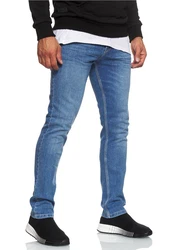Rusty Neal Straight-Jeans MELVIN im 5-Pocket-Stil Blau/Hellblau