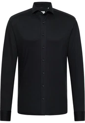 Eterna Langarmhemd MODERN FIT Schwarz/Dunkelblau