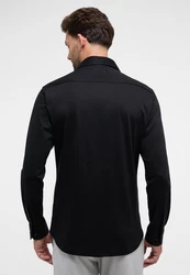 Eterna Langarmhemd MODERN FIT Schwarz/Dunkelblau