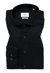 Eterna Langarmhemd MODERN FIT Schwarz/Dunkelblau