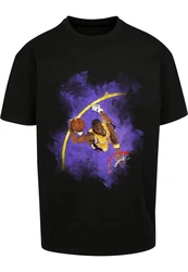 Mister Tee Unisex Basketball Clouds 2.0 Oversize Tee Rot/Schwarz