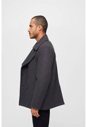 Brandit Pea Coat Mantel Dunkelgrau/Grau/Dunkelblau