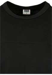 URBAN CLASSICS Longsleeve Urban Classics Herren Short Curved Oversized LS Schwarz/Dunkelblau