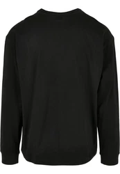 URBAN CLASSICS Longsleeve Urban Classics Herren Short Curved Oversized LS Schwarz/Dunkelblau