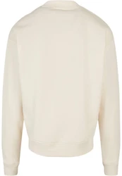Urban Classics Rundhalspullover Mock Neck Crew Beige/Khaki/Weiß/Orange