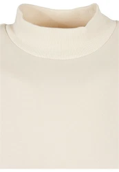 Urban Classics Rundhalspullover Mock Neck Crew Beige/Khaki/Weiß/Orange