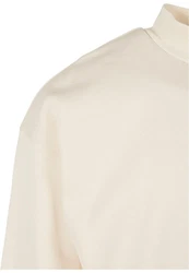 Urban Classics Rundhalspullover Mock Neck Crew Beige/Khaki/Weiß/Orange