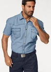 Arizona Jeanshemd im Western Stil Hellblau/Blau